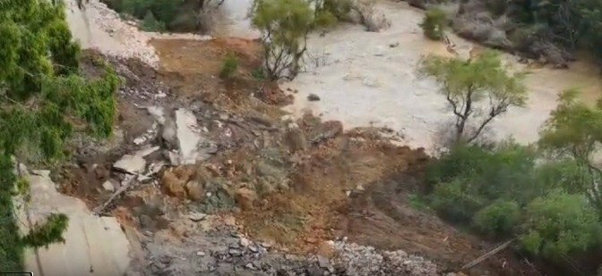 Vídeo: Novo deslizamento é registrado na BR-470 em Rio do Sul