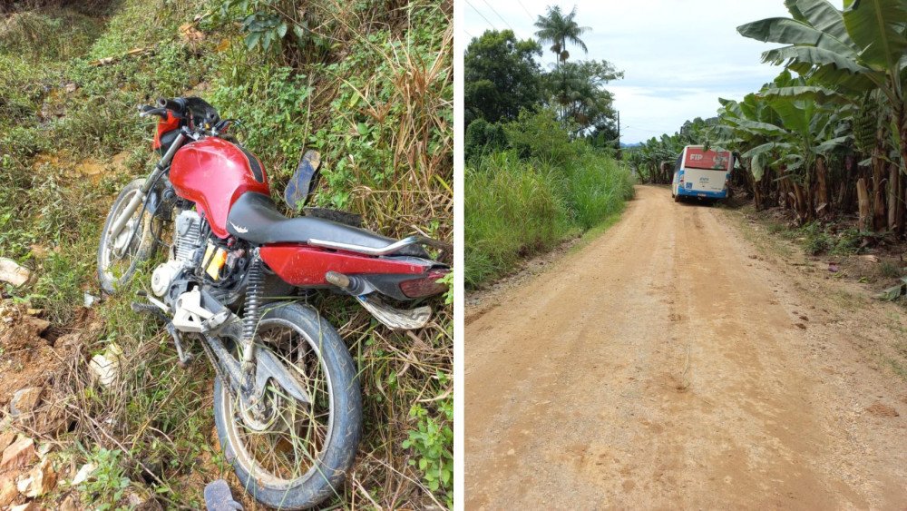 Motociclista morre após colisão com ônibus em Luiz Alves