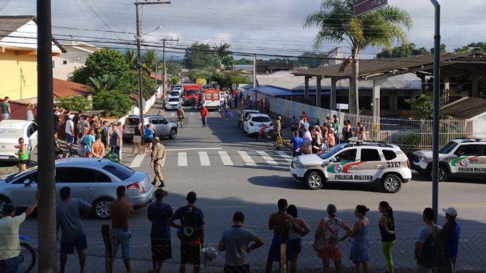 Execução em Indaial: homem morto tinha envolvimento com tráfico, diz PM