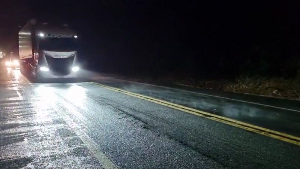 Vídeo: Tráfego de veículos na BR470, em Rio do Sul, está liberado