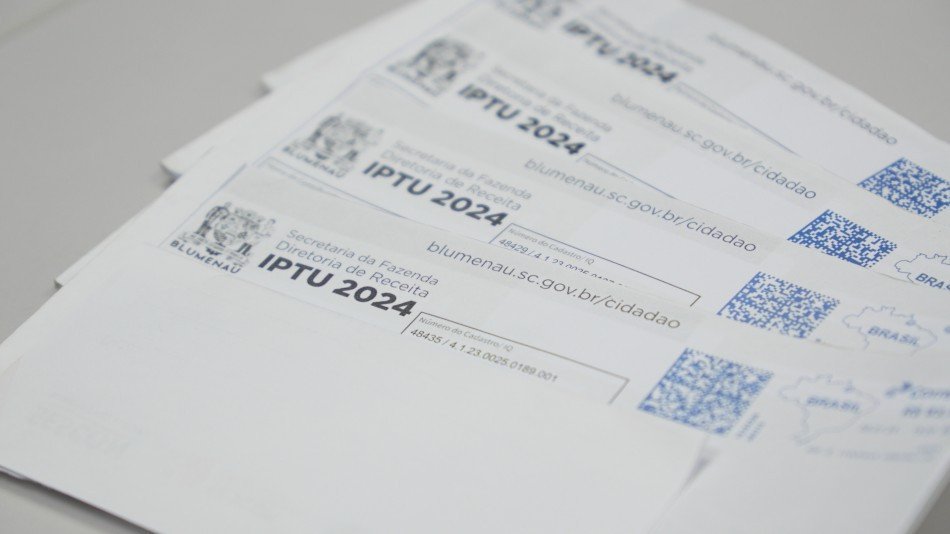 Cota única do IPTU de Blumenau com 3% de desconto vence nesta sexta-feira