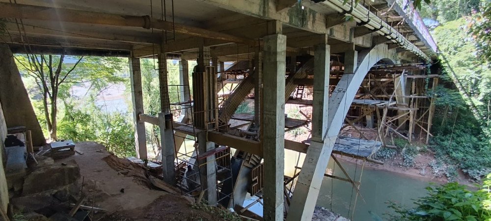 Ponte de Blumenau ficará interditada para continuidade de obras; saiba mais