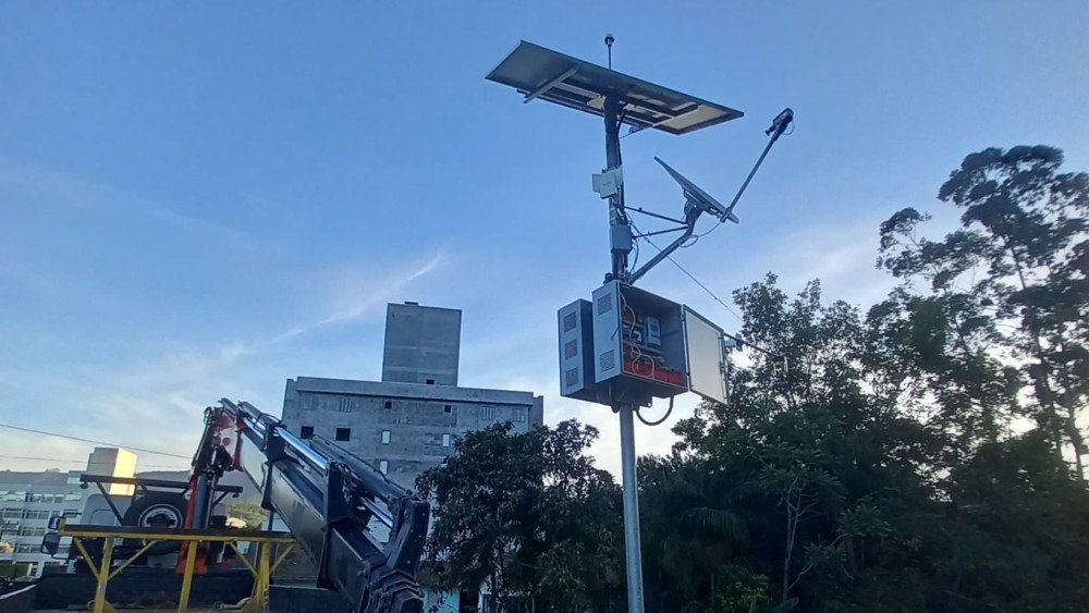 Nova estação hidrológica em Presidente Getúlio monitora enxurradas em tempo real