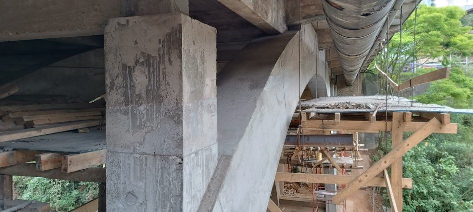 Ponte no Centro de Blumenau ficará interditada de sexta a domingo