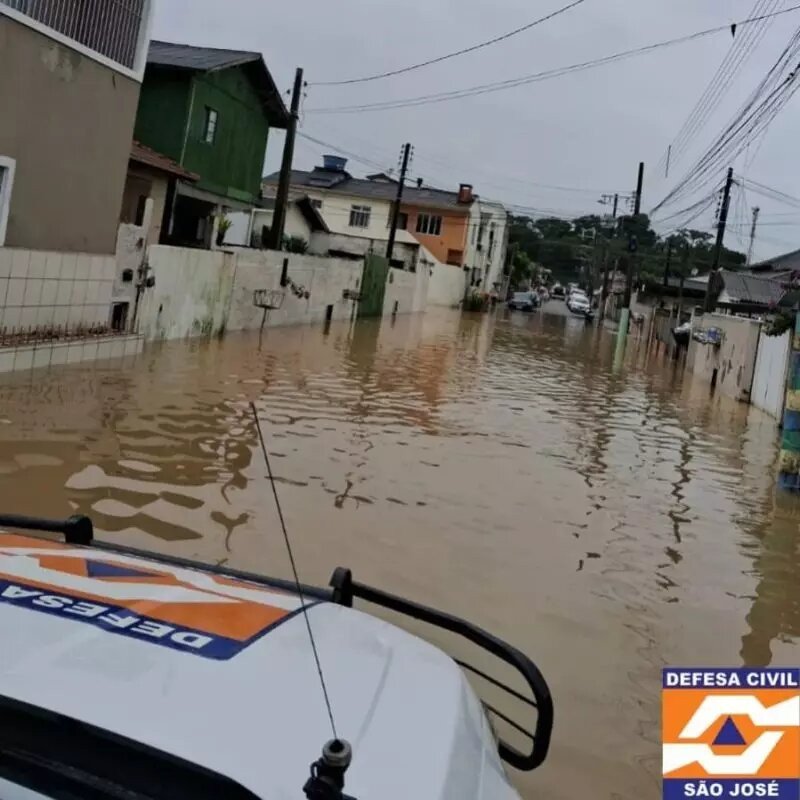 Grande Florianópolis registra alto volume de chuva em 24h; veja os impactos