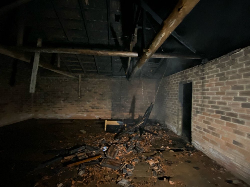 Incêndio destrói rancho em cidade do Alto Vale