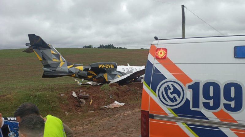 Avião que saiu de Chapecó sofre incidente ao pousar no aeroporto de Erechim