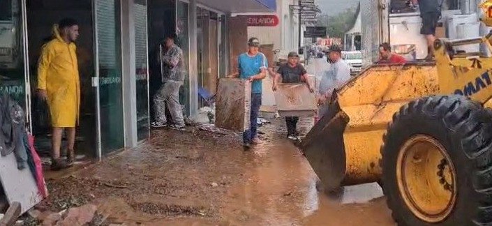 Chuvas em SC: sobe para quatro os municípios em situação de emergência