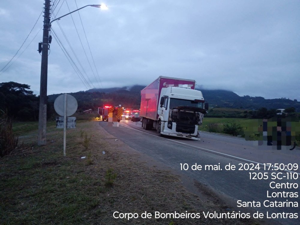 Grave acidente termina em morte na SC-110, no Alto Vale