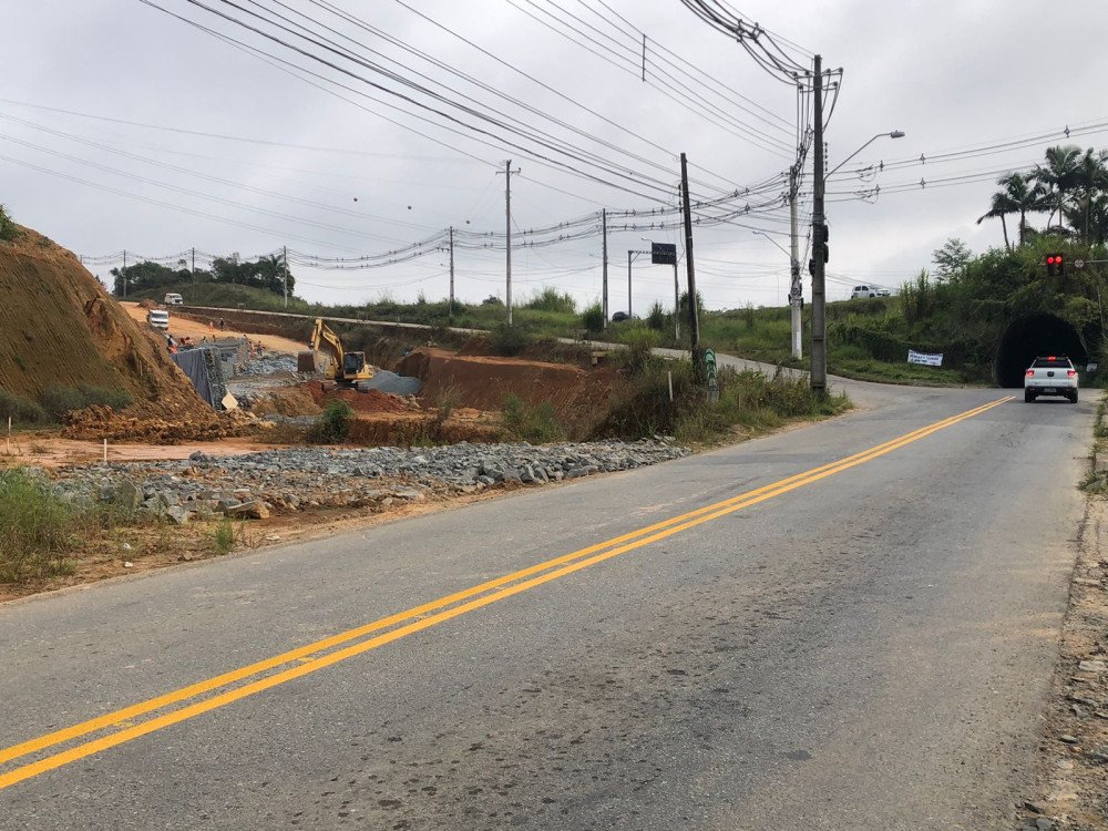 BR-470 terá desvio no bairro Fortaleza, em Blumenau, para continuidade das obras de viaduto