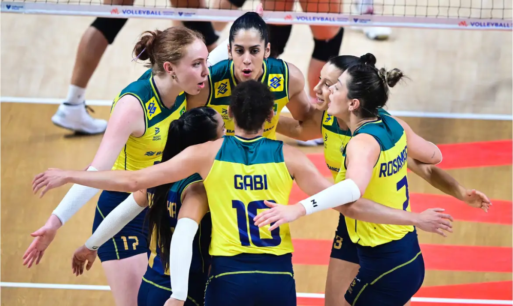 Brasil e Polônia se enfrentam na Liga das Nações de Vôlei feminina nesta quarta-feira