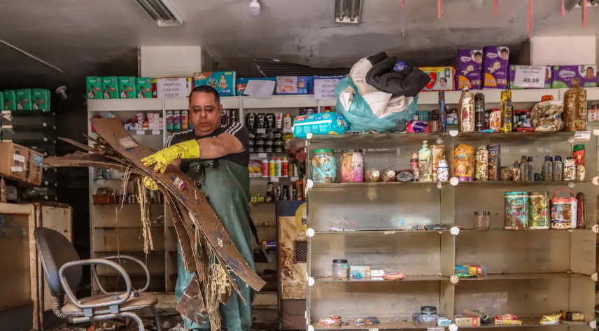 Municípios mais atingidos por cheias do RS têm até 92% dos empregos afetados