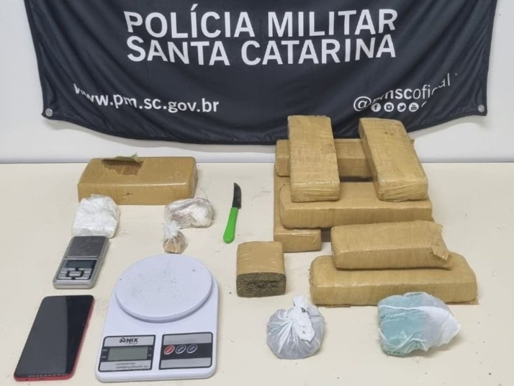 Homem é preso por tráfico de drogas em Blumenau