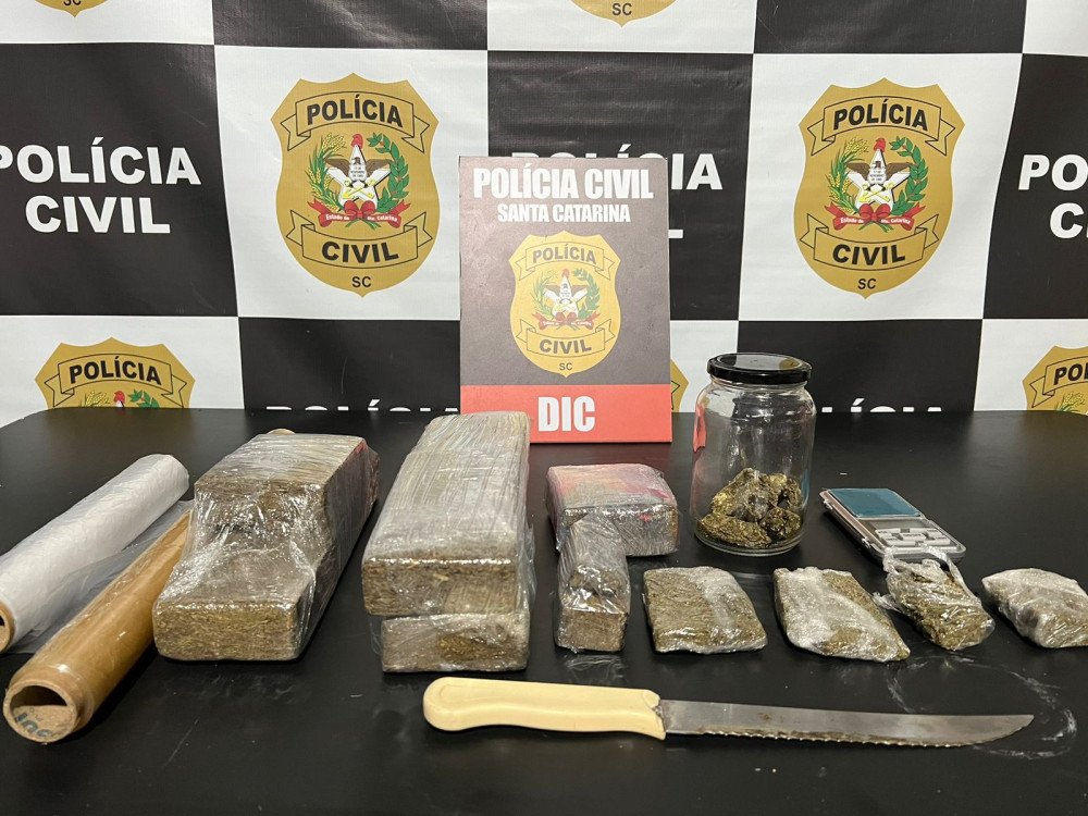 Homem é preso em flagrante por tráfico de drogas em Blumenau