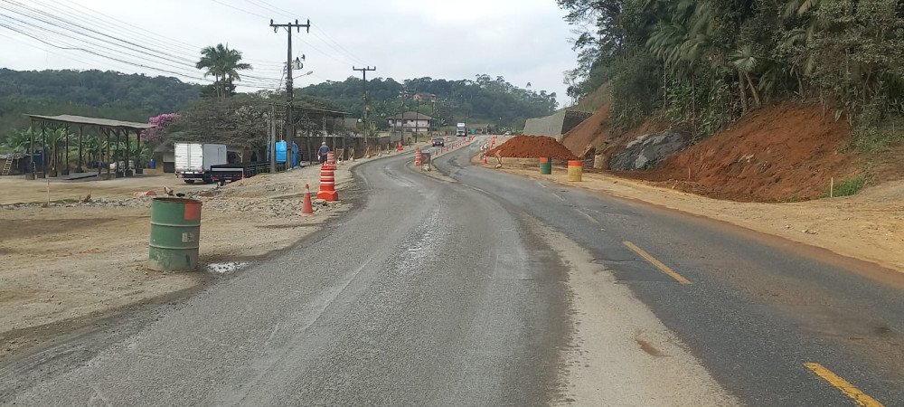 Trecho da SC-108 em Guaramirim será interditado para avanço das obras de duplicação
