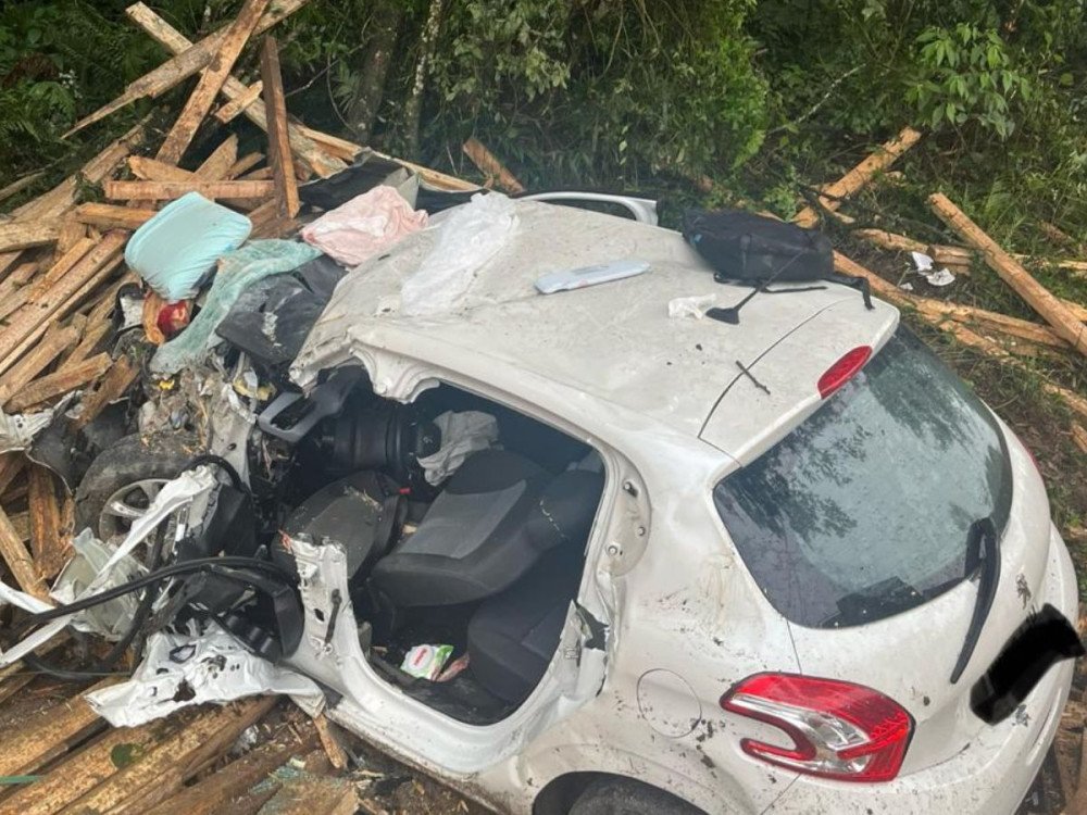 Motorista morre em grave acidente na BR-282 no Alto Vale do Itajaí