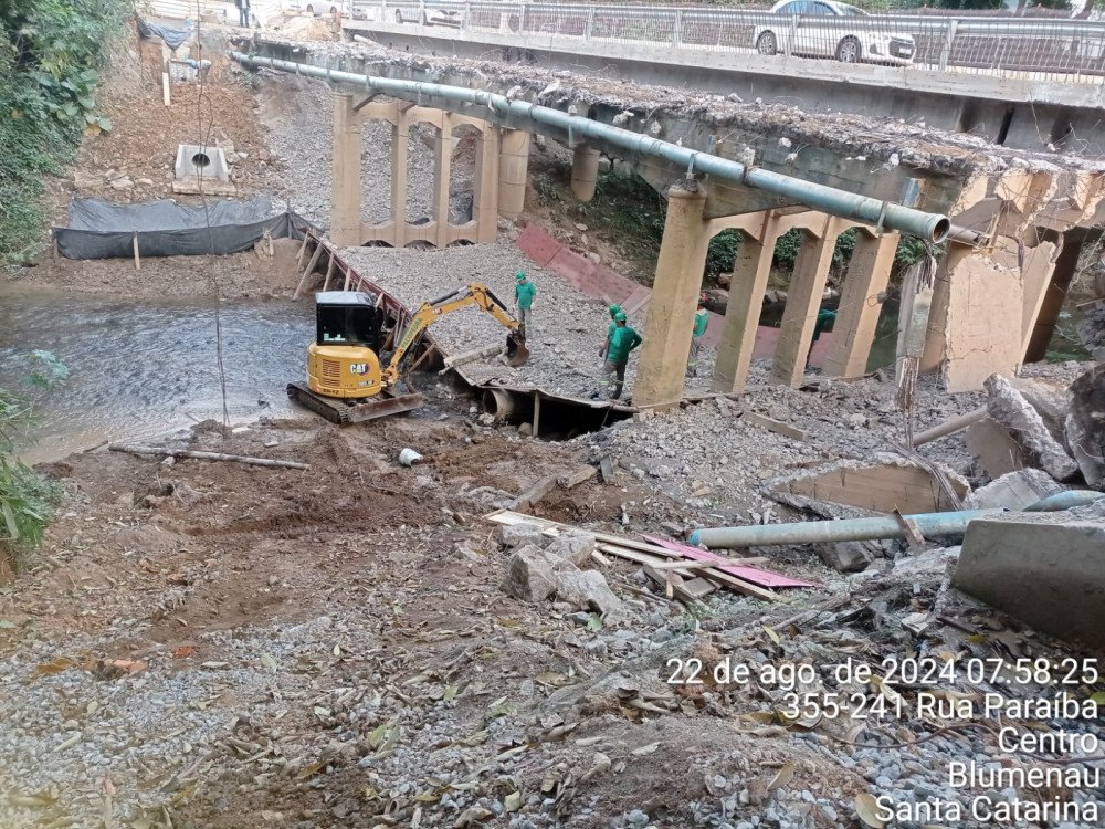 Obras na ponte da rua Paraíba causam interdição no trânsito nesta sexta e sábado