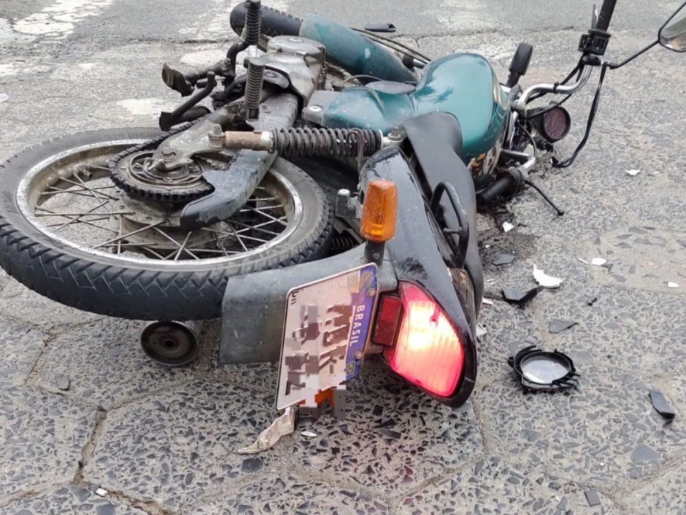 Acidente em Ituporanga deixa motociclista ferido