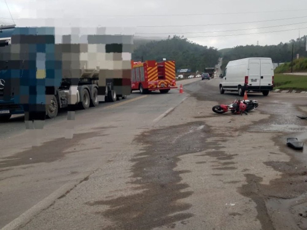 Acidente na BR-470 deixa motociclista morto em Lontras nesta manhã