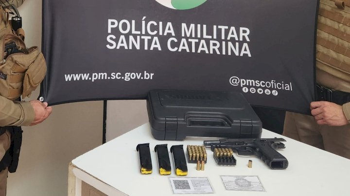 Homem de 33 anos é preso após disparo de arma de fogo em Xanxerê