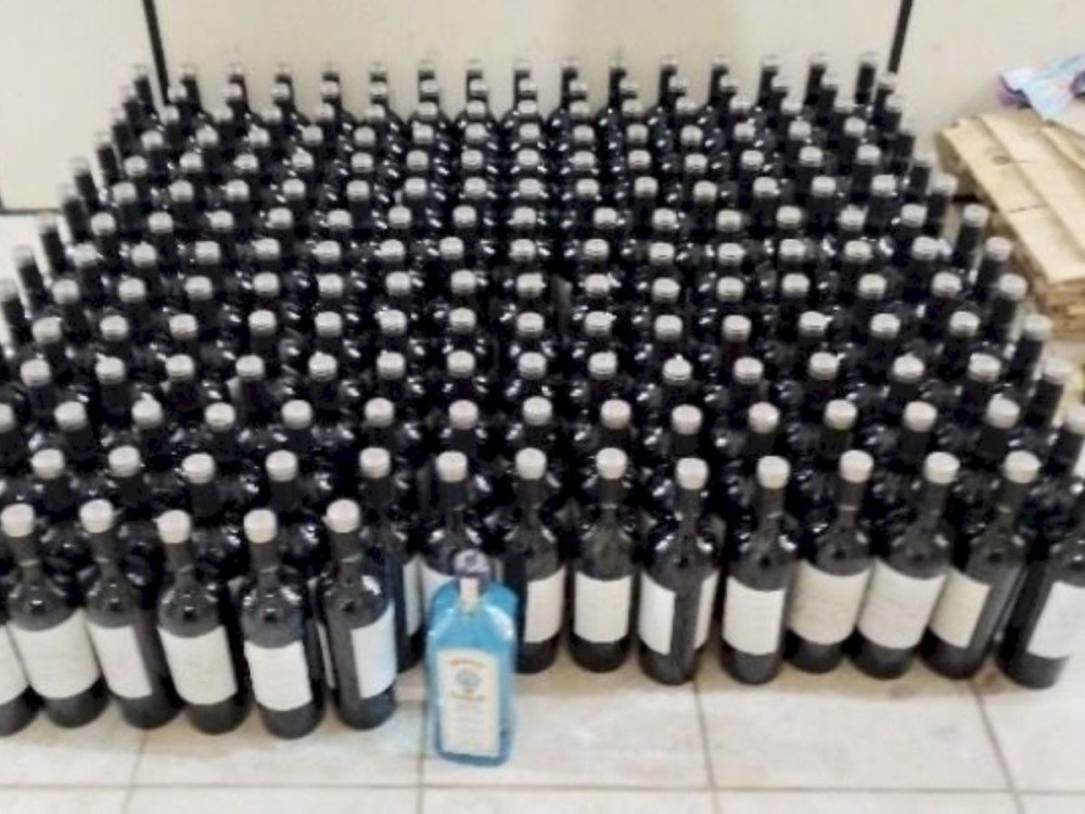 Mais de 200 garrafas de vinho são apreendidas em Porto União