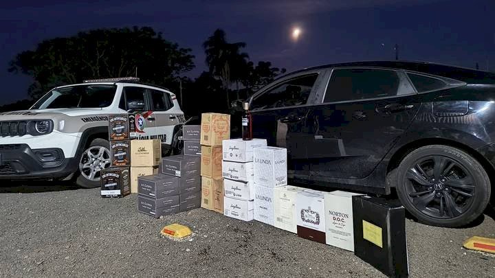 Polícia Militar apreende mais de 200 garrafas de vinho em Bom Jesus