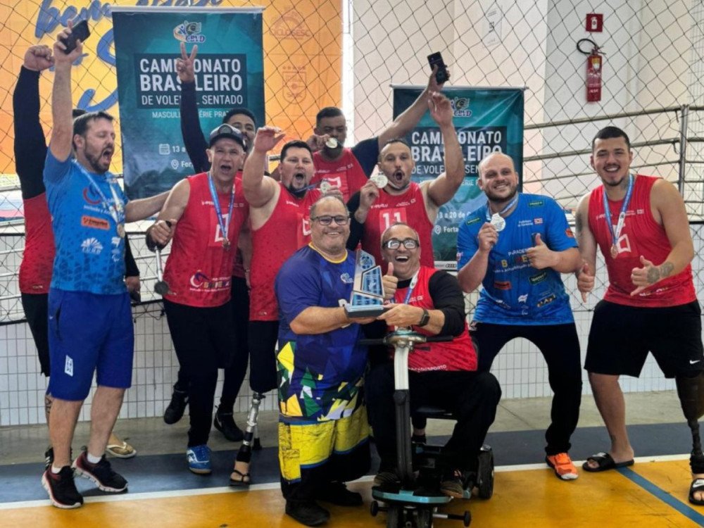 Vôlei sentado de Blumenau termina competição em segundo lugar e garante acesso à elite da modalidade