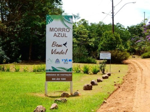 Morro Azul, em Timbó, tem acesso temporariamente bloqueado para veículos durante obras