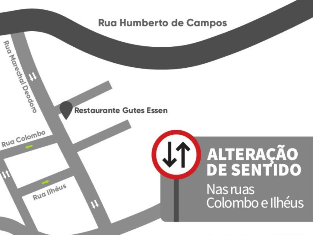 Sistema binário irá modificar trânsito em duas ruas no bairro Velha; saiba mais