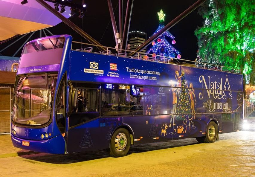 By Bus terá passeios gratuitos temáticos do Natal em Blumenau; saiba mais