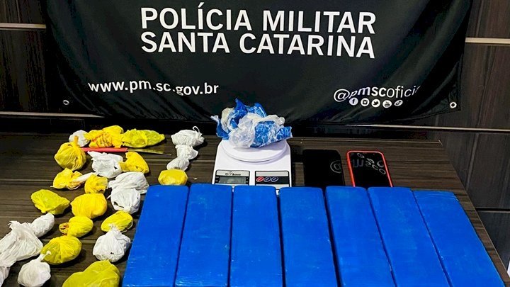 Polícia Militar prende dois homens por tráfico de drogas em Maravilha
