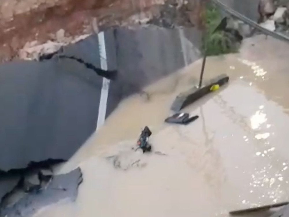 Chuvas em SC: trechos da BR-101 estão interditados; não há previsão de liberação; veja vídeo