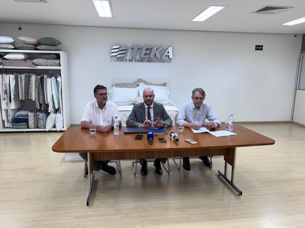 Ao vivo: Acompanhe a coletiva de imprensa da empresa Teka, que teve falência continuada decretada