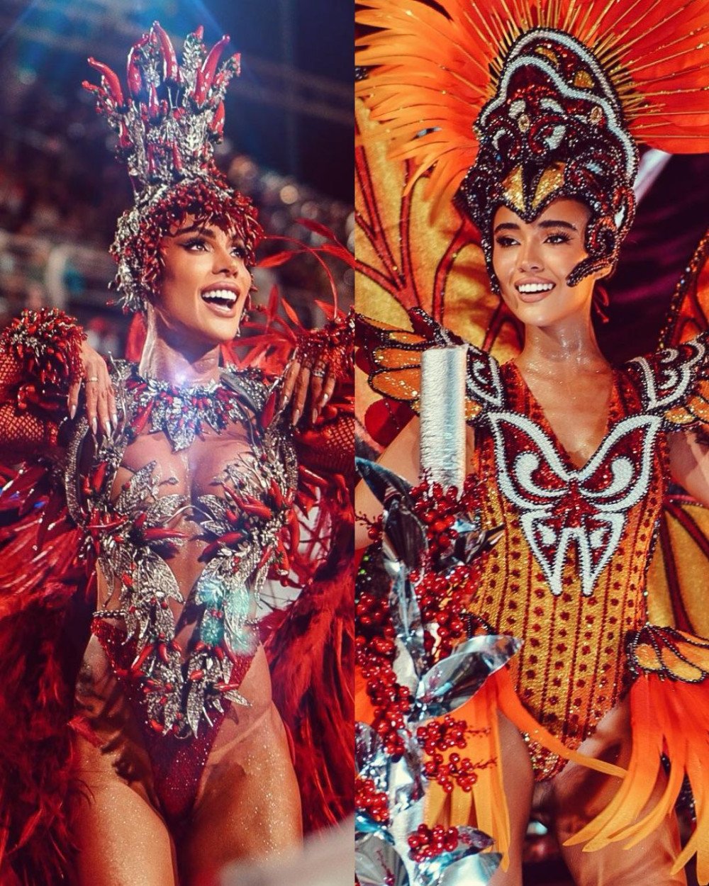 FOTOS: Juntas, mãe e filha blumenauenses brilham na Sapucaí no Carnaval brasileiro