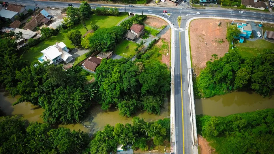 Nova ponte entre Testo Salto e Badenfurt será liberada neste sábado em Blumenau