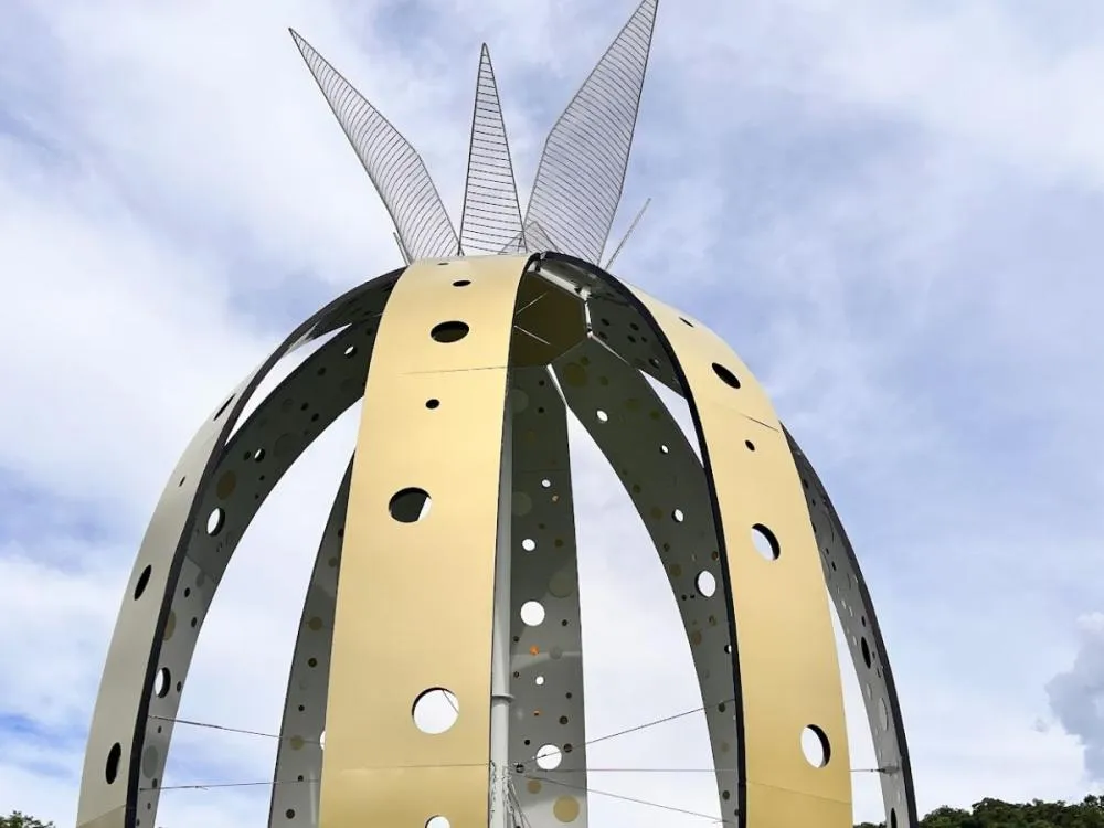 Ovo gigante, que custou R$ 332 mil, não é utilizado na decoração da Páscoa de Blumenau; prefeitura explica o motivo