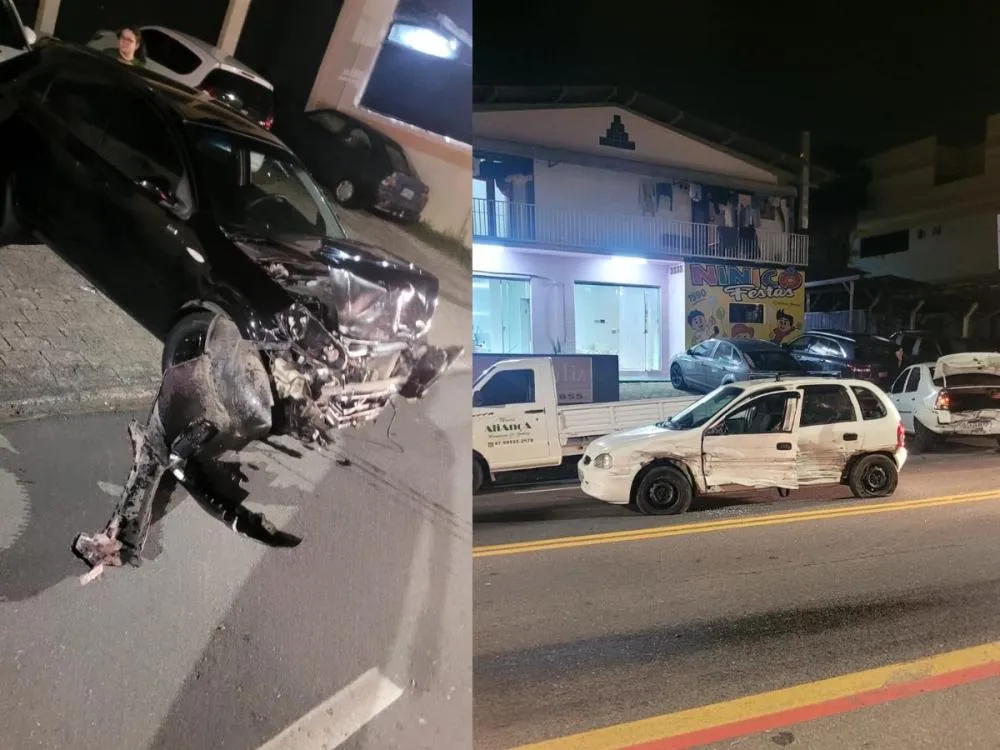 Vídeo: Motorista embriagado perde o controle e causa acidente com cinco veículos em Blumenau