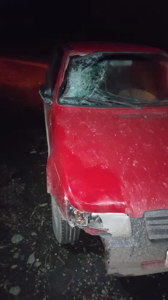 Jovem é atropelado na BR-470 e cai em vala, em Pouso Redondo
