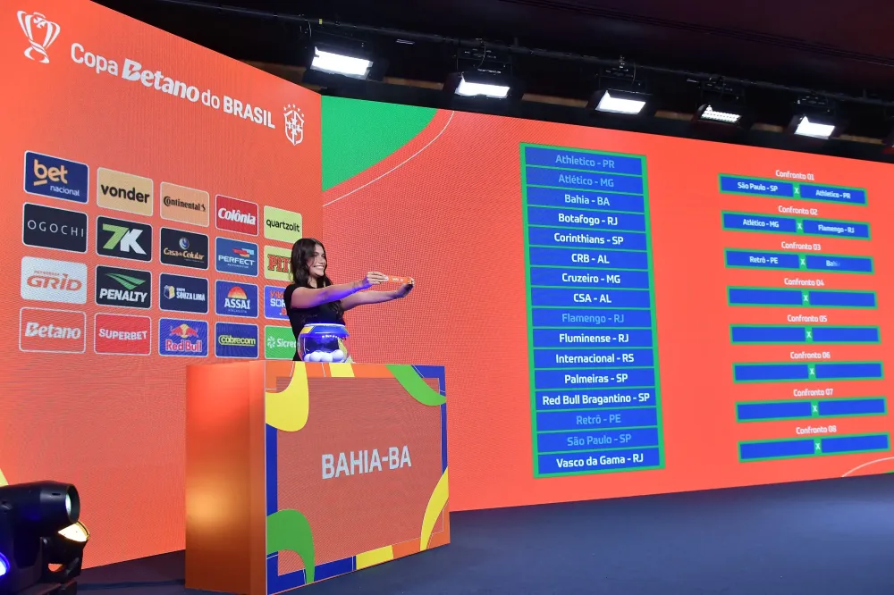 Sorteio na CBF define confrontos das oitavas de final da Copa do Brasil