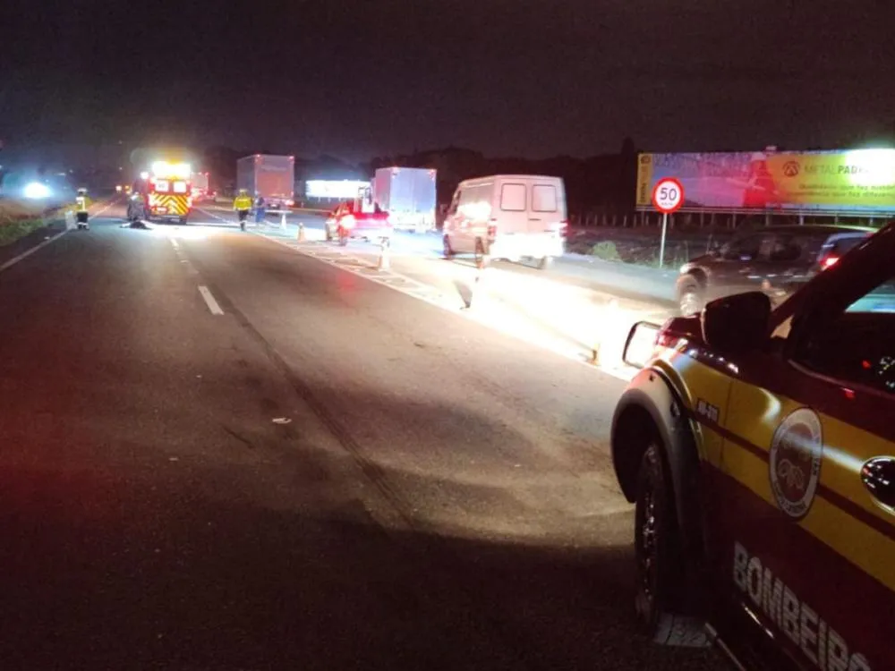 Idosa morre após ser atropelada na BR-470 em Gaspar