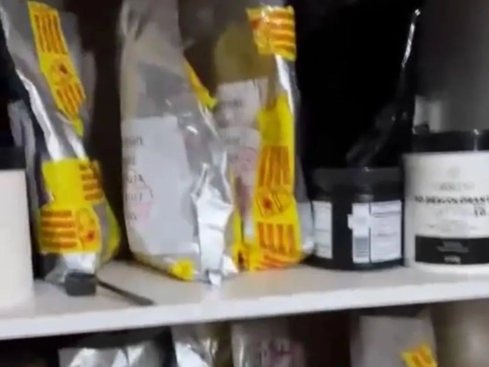 Esquema de produção e venda ilegal de anabolizantes em SC e SP. Foto: Reprodução/Vídeo