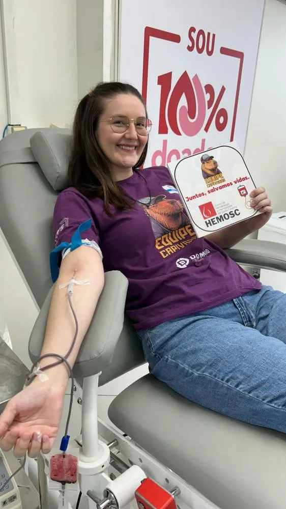 Gincaneiros de Blumenau celebram o Dia Mundial do Doador de Sangue