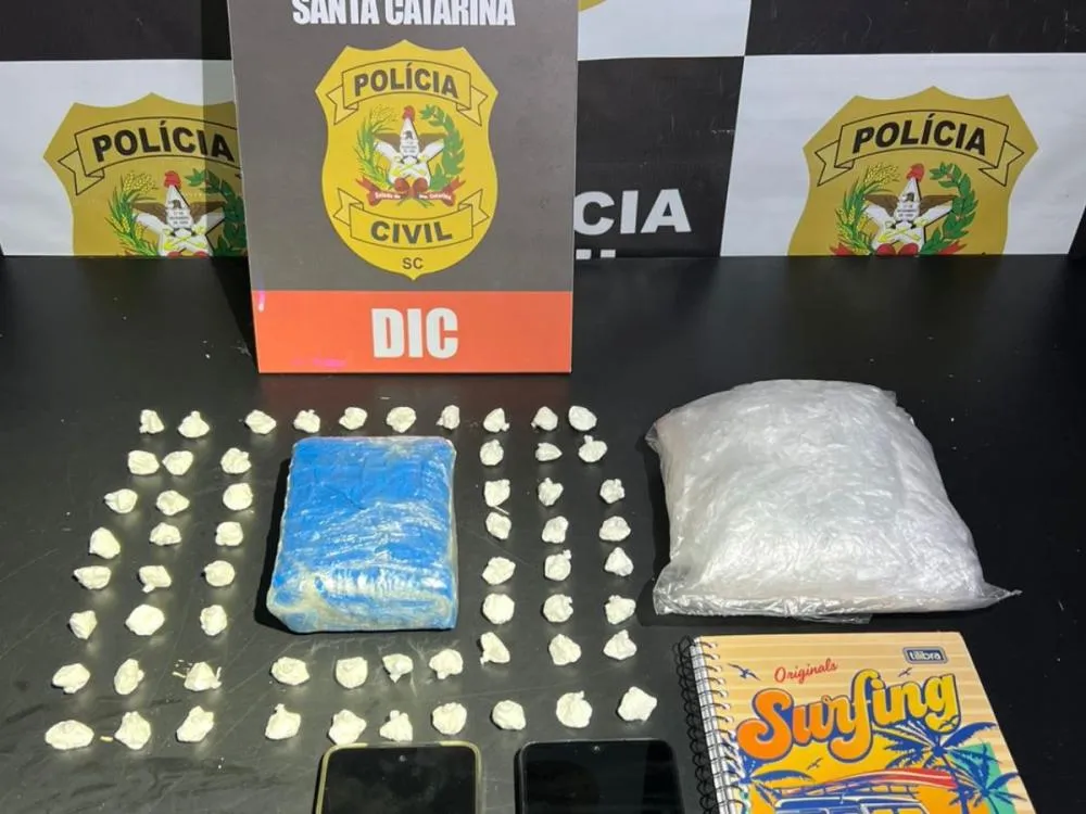 Homem é preso em flagrante por tráfico de drogas na modalidade ‘disk entrega’ em Indaial