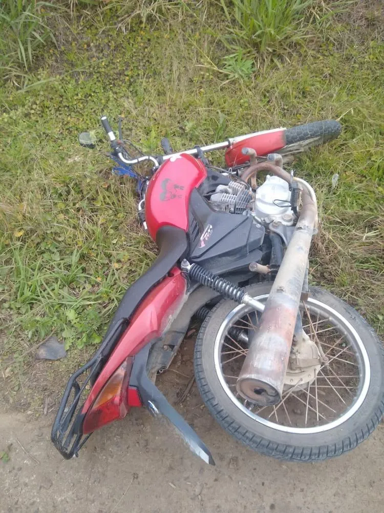 Mulher fica ferida após sofrer acidente na SC-350, em Taió