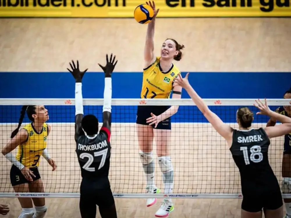 Vôlei feminino: Brasil vence Canadá e segue firme na Liga das Nações