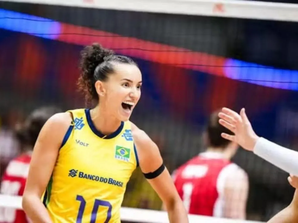 Já classificado, Brasil vence a Polônia e chega à sétima vitória seguida na Liga das Nações Feminina de Vôlei