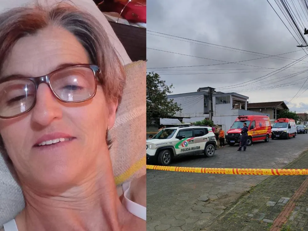 Identificada mulher morta por ex-companheiro em Gaspar