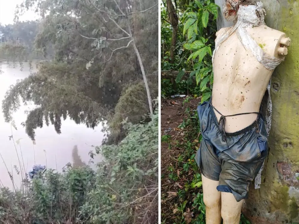 Manequim é confundido com corpo e mobiliza resgate no rio Itajaí-Açu, em Gaspar