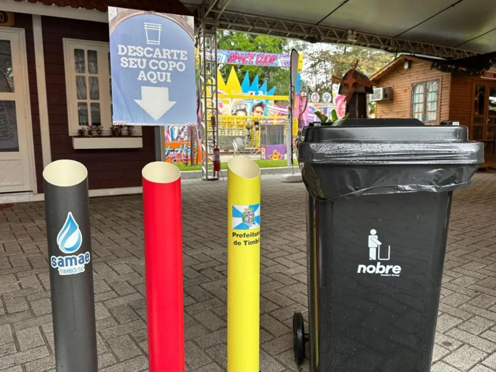 Com coleta seletiva e compostagem, Festa do Imigrante de Timbó investe em sustentabilidade