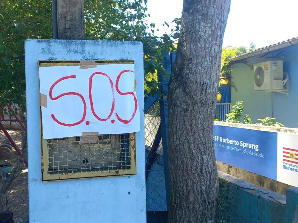 Fotos: Estrutura precária preocupa pais no CEI Walter Rosemann, em Blumenau